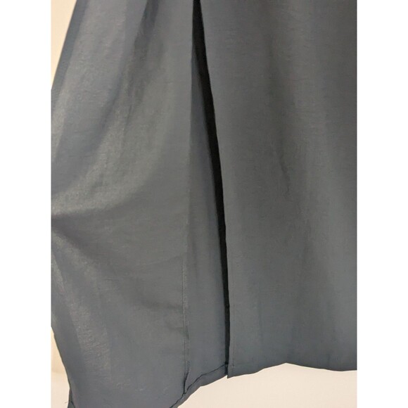 NWT Zara Pants Women Large Wide Leg Black High Waisted Trousers Chiffon Flowy - Picture 8 of 12